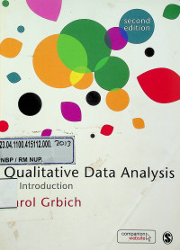 Qualitative Data Analysis: An Introduction, Second Edition