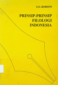 PRINSIP-PRINSIP FILOLOGI INDONESIA