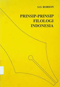 PRINSIP-PRINSIP FILOLOGI INDONESIA