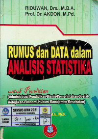 RUMUS dan DATA dalam ANALISIS STATISTIKA