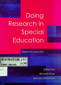 Doing Research in Special Education: Ideas into Practice