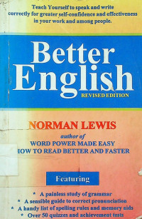 Better English, REVISED EDITION