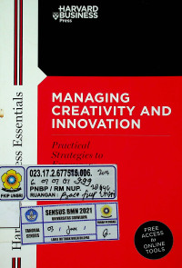 MANAGING CREATIVITY AND INNOVATION