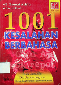 1001 KESALAHAN BERBAHASA: “Gitu aja kok repot”