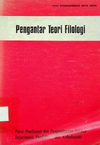 Pengantar Teori Filologi