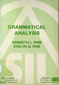 GRAMMATICAL ANALYSIS