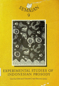 EXPERIMENTAL STUDIES OF INDONESIAN PROSODY