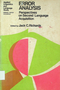 ERROR ANALYSIS: Perspectives on Second Language Acquisition