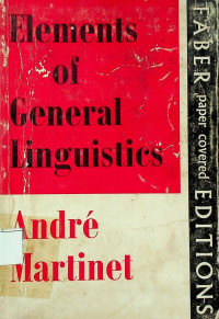 Elements of General Linguistics
