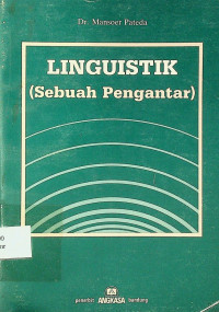 LINGUISTIK (Sebuah Pengantar)