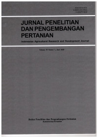 JURNAL PENELITIAN DAN PENGEMBANGAN PERTANIAN VOL.39 No.1 Juni 2020