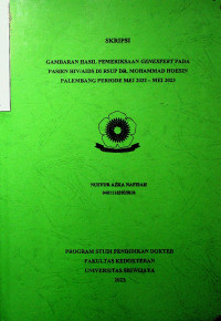 GAMBARAN HASIL PEMERIKSAAN GENEXPERT PADA PASIEN HIV/AIDS DI RSUP DR. MOHAMMAD HOESIN PALEMBANG PERIODE MEI 2022 - MEI 2023