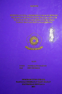 HUBUNGAN POLA PEMBERIAN MAKAN DENGAN KEJADIAN STUNTING PADA BALITA USIA 6-24 BULAN DI WILAYAH KERJA PUSKESMAS TAMAN BACAAN KOTA PALEMBANG