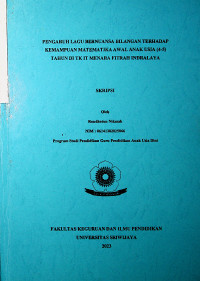 PENGARUH LAGU BERNUANSA BILANGAN TERHADAP KEMAMPUAN MATEMATIKA AWAL ANAK USIA (4-5) TAHUN DI TK IT MENARA FITRAH INDRALAYA