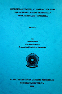 KEMAMPUAN PEMODELAN MATEMATIKA SISWA DALAM PEMBELAJARAN BERBANTUAN APLIKASI SIMULASI STATISTIKA