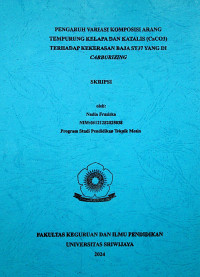 PENGARUH VARIASI KOMPOSISI ARANG TEMPURUNG KELAPA DAN KATALIS (CaCO3) TERHADAP KEKERASAN BAJA ST37 YANG DI CARBURIZING