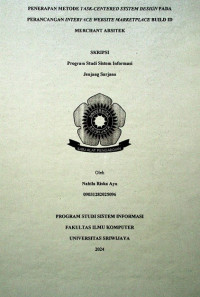 PENERAPAN METODE TASK-CENTERED SYSTEM DESIGN PADA PERANCANGAN INTERFACE WEBSITE MARKETPLACE BUILD ID MERCHANT ARSITEK