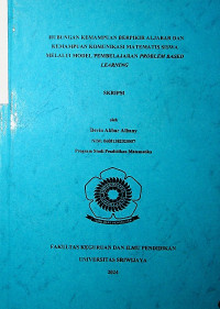 HUBUNGAN KEMAMPUAN BERPIKIR ALJABAR DAN KEMAMPUAN KOMUNIKASI MATEMATIS SISWA MELALUI MODEL PEMBELAJARAN PROBLEM BASED LEARNING