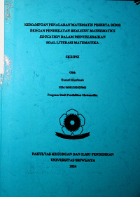 Kemampuan Penalaran Matematis Peserta Didik Dengan Pendekatan Realistic Mathematics Education Dalam Menyelesaikan Soal Literasi Matematika