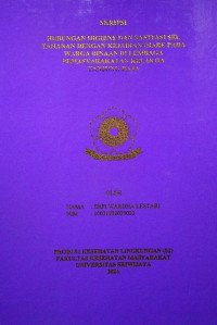 HUBUNGAN HIGIENE DAN SANITASI SEL TAHANAN DENGAN KEJADIAN DIARE PADA WARGA BINAAN DI LEMBAGA PEMASYARAKATAN KELAS IIA TANJUNG RAJA