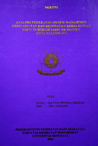  ANALISIS PENERAPAN SISTEM MANAJEMEN KESELAMATAN DAN KESEHATAN KERJA RUMAH SAKIT DI RUMAH SAKIT YK MADIRA KOTA PALEMBANG