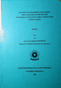 PENGARUH PENGGUNAAN MEDIA AUDIO VISUAL TERHADAP KEMAMPUAN MENGENAL HURUF ABJAD PADA ANAK USIA DINI DI TK NEGERI PEMBINA 1 PALEMBANG