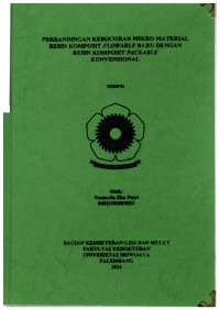 PERBANDINGAN KEBOCORAN MIKRO MATERIAL RESIN KOMPOSIT FLOWABLE BARU DENGAN RESIN KOMPOSIT PACKABLE KONVENSIONAL