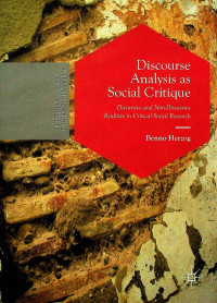 Discourse Analysis as Social Critique