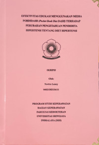 EFEKTIVITAS EDUKASI MENGGUNAKAN MEDIA POBDIDASH (Pocket Book Diet DASH) TERHADAP PERUBAHAN PENGETAHUAN PENDERITA HIPERTENSI TENTANG DIET HIPERTENSI