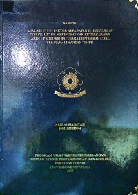 ANALISIS STUDI FAKTOR KEPADATAN HAULING ROAD TRAFFIC UNTUK MENINGKATKAN KETERCAPAIAN TARGET PRODUKSI BATUBARA DI PT BERAU COAL, BERAU, KALIMANTAN TIMUR