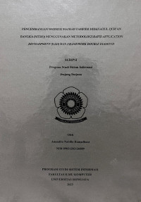 PENGEMBANGAN WEBSITE MA'HAD TAHFIDZ HIDAYATUL QUR’AN BANGKA (MTHQ) MENGGUNAKAN METODOLOGI RAPID APPLICATION DEVELOPMENT (RAD) DAN FRAMEWORK DOUBLE DIAMOND