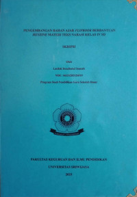 PENGEMBANGAN BAHAN AJAR FLIPBOOK BERBANTUAN HEYZINE MATERI TEKS NARASI KELAS IV SD