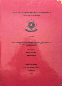 PEMENUHAN HAK KONSTITUSIONAL GURU HONORER ATAS UPAH YANG LAYAK