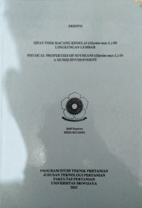SIFAT FISIK KACANG KEDELAI (Glycine max L.) DI LINGKUNGAN LEMBAB