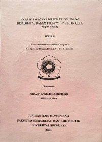 ANALISIS WACANA KRITIS PENYANDANG DISABILITAS DALAM FILM 