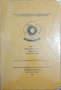 ANALISIS INTEGRASI INTRA INDUSTRY TRADE PADA KOMODITI TEH INDONESIA DENGAN VIETNAM DAN MALAYSIA