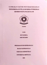 GAMBARAN FAKTOR PENYEBAB KEJADIAN SKIZOFRENIA DI WILAYAH KERJA PUSKESMAS SIDOREJO KOTA PAGAR ALAM