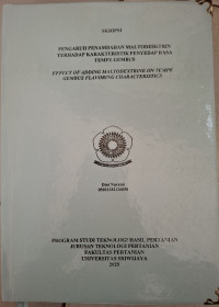 PENGARUH PENAMBAHAN MALTODEKSTRIN TERHADAP KARAKTERISTIK PENYEDAP RASA TEMPE GEMBUS
