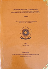 ANALISIS PENGARUH FLOW BLACK LIQUOR TERHADAP KOMPOSISI GREEN LIQUOR SEBAGAI KOMPONEN CAIRAN PEMASAK KAYU DI PT TANJUNGENIM LESTARI PULP AND PAPER