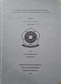 SISTEM PENGELOLAAN ADMINISTRASI ASET KAMPUS MENGGUNAKAN BLOCKCHAIN BERBASIS PROOF-OF-AUTHORITY