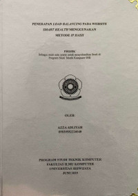 PENERAPAN LOAD BALANCING PADA WEBSITE SMART HEALTH MENGGUNAKAN METODE IP HASH