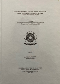 SISTEM MONITORING PASIEN RAWAT INAP BERBASIS SMART HEALTH MENGGUNAKAN METODE LOGIKA FUZZY TSUKAMOTO