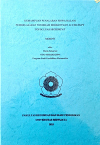 KEMAMPUAN PENALARAN SISWA DALAM PEMBELAJARAN NUMERASI BERBANTUAN AI CHATGPT TOPIK LUAS SEGIEMPAT