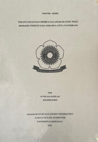 PERANCANGAN DAN PEMBUATAN APLIKASI GURU PIKET BERBASIS WEBSITE PADA SMK BINA CIPTA PALEMBANG