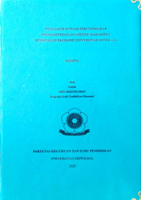 PENGARUH EFIKASI DIRI TERHADAP PROKRASTINASI AKADEMIK MAHASISWA PENDIDIKAN EKONOMI UNIVERSITAS SRIWIJAYA