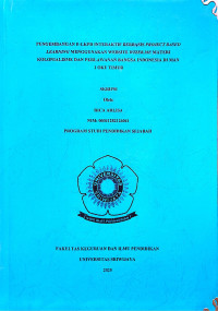 PENGEMBANGAN E-LKPD INTERAKTIF BERBASIS PROJECT BASED LEARNING MENGGUNAKAN WEBSITE WIZER.ME MATERI KOLONIALISME DAN PERLAWANAN BANGSA INDONESIA DI MAN 1 OKU TIMUR