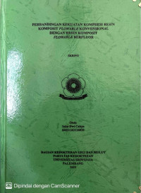 PERBANDINGAN KEKUATAN KOMPRESI RESIN KOMPOSIT FLOWABLE KONVENSIONAL DENGAN RESIN KOMPOSIT FLOWABLE BERFLUOR