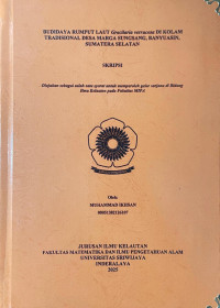 BUDIDAYA RUMPUT LAUT Gracilaria verrucosa DI KOLAM TRADISIONAL DESA MARGA SUNGSANG, BANYUASIN, SUMATERA SELATAN