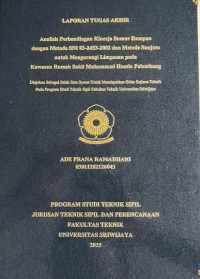 Image of ANALISIS PERBANDINGAN KINERJA SUMUR RESAPAN DENGAN METODE SNI 03-2453-2002 DAN METODE SUNJOTO UNTUK MENGURANGI LIMPASAN PADA KAWASAN RUMAH SAKIT MUHAMMAD HOESIN PALEMBANG
