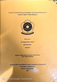 Image of EVALUASI PENGENDALIAN INTERNAL ATAS FUNGSI PENJUALAN PADA PT. RISKY PUTRA PRADANA